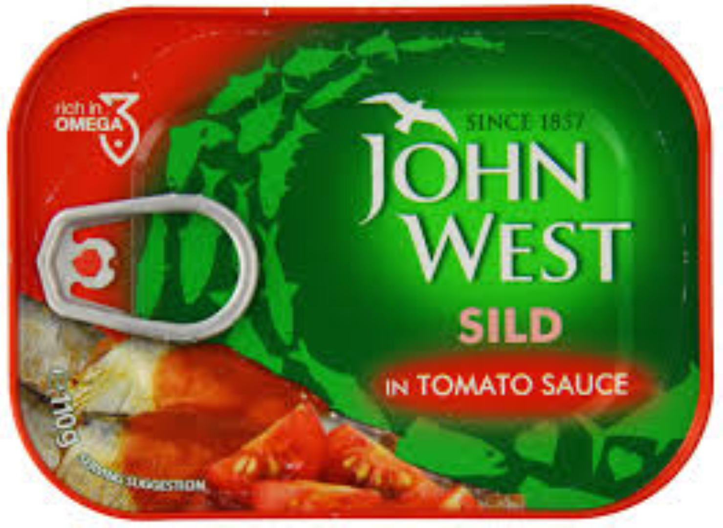 JOHN WEST SILD IN TOMATO SAUCE 110G